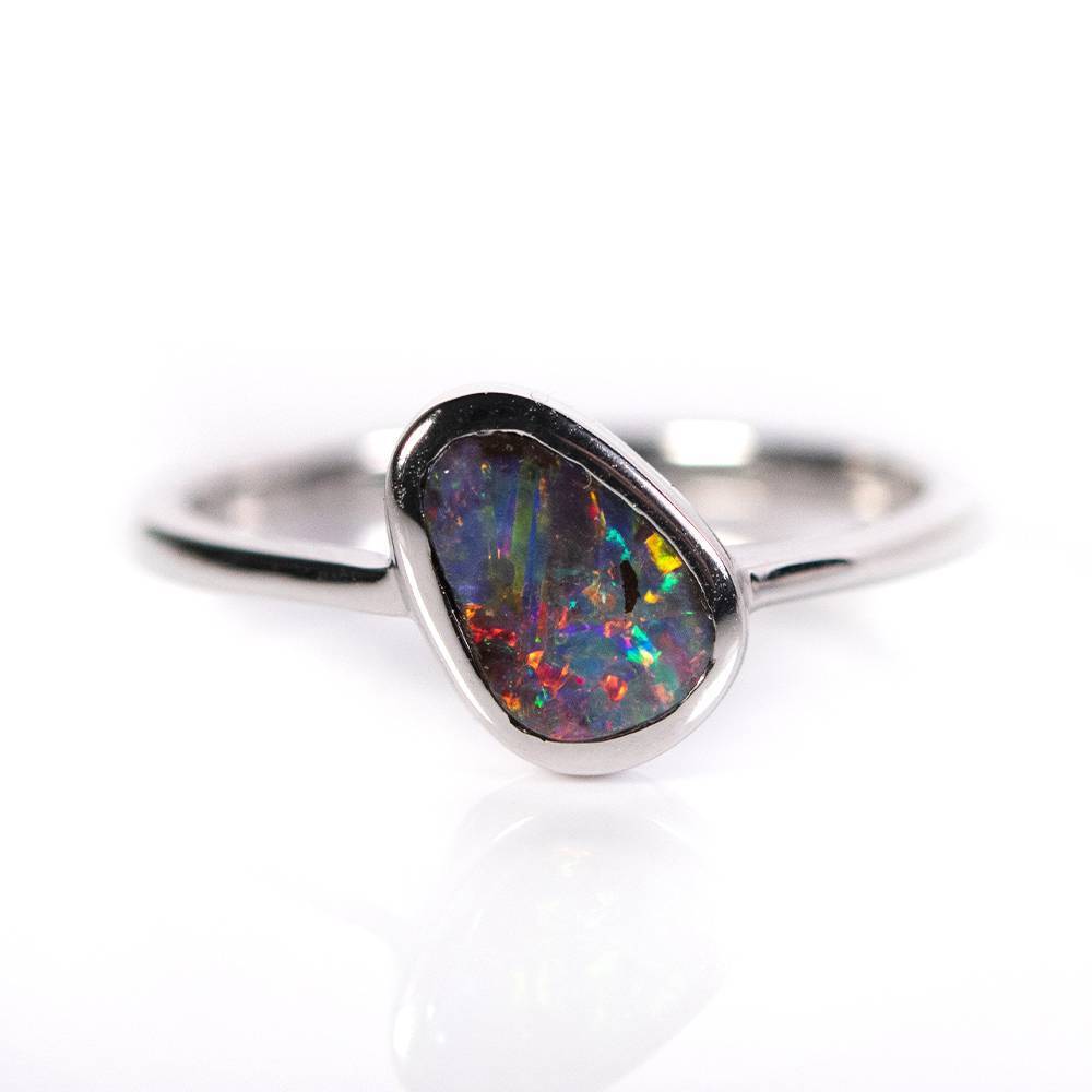 Bezel Set Ring - Australian Opal Jewellery Online Store